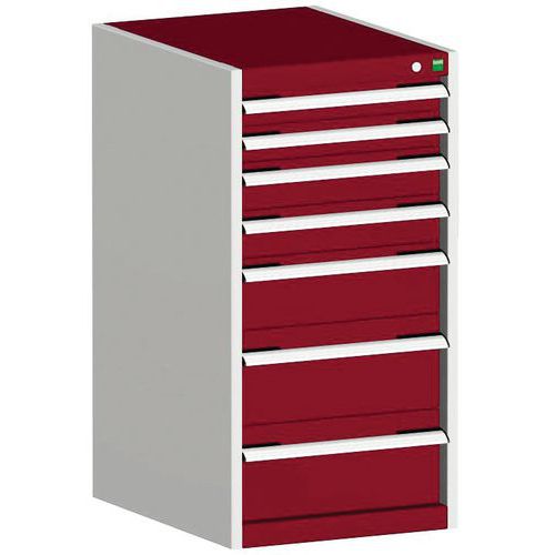 Armário de oficina Cubio SL-5510-7.3 com gavetas - Bott