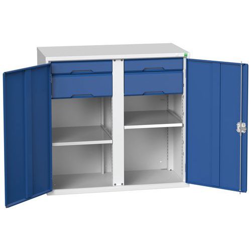 Armário Verso 2x2 com gavetas e portas integrais – Bott