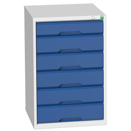 Armário com gavetas Verso – 800mm – 6 gavetas – Bott