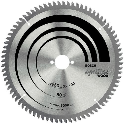 Lâmina de serra de esquadria e radial Optiline Wood - Ø 216 mm - Cubo Ø 30 mm