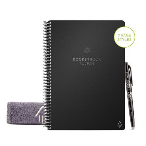 Caderno Rocketbook Fusion Executive Infinity preto – BIC