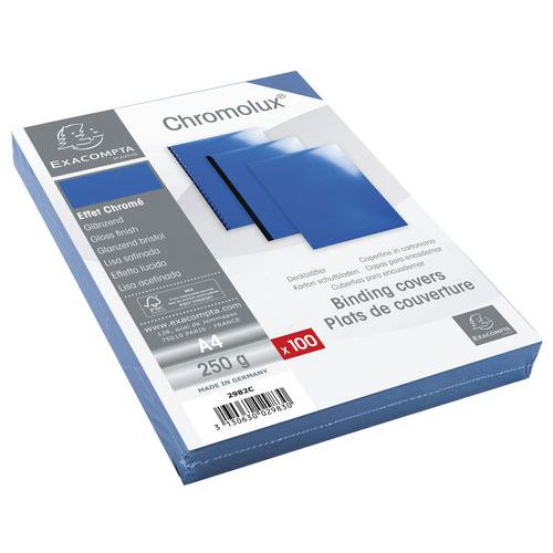 Capa para encadernação A4 de 270 g em cartão lustrado Chromolux – Exacompta