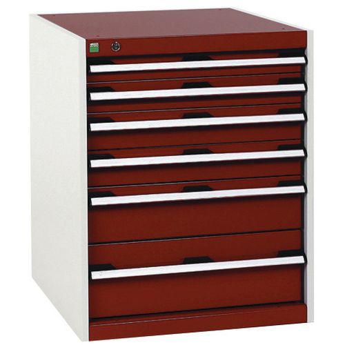 Armário de oficina Cubio SL-658-6.1 com gavetas - Bott