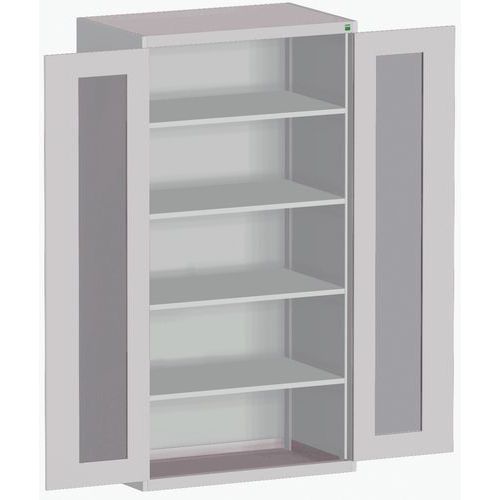 Armário com portas transparentes Cubio 1050x650x2000 mm – Bott