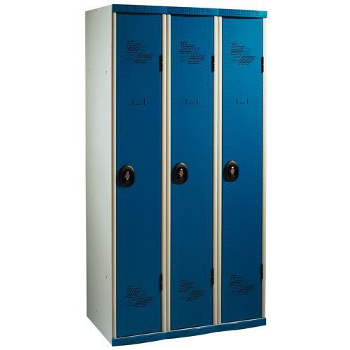 Cacifo com 3 colunas Seamline Optimum® – largura de 300 mm, com base – Acial