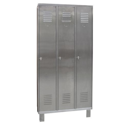 Cacifo em inox com 1 a 3 colunas - Indústrias limpas - Com pés