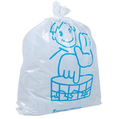 Saco de lixo branco Otje – Espesso e reutilizável – Resíduos pesados – 110 e 168 L