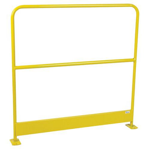 Barreira de proteção com rodapé- Amarelo RAL 1023