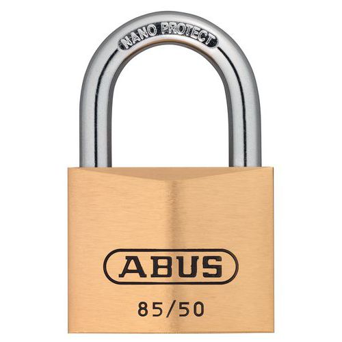 Cadeado de segurança Abus da série 85 para chave-mestra – variado – 2 chaves – 50 mm