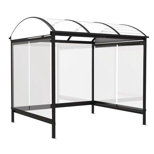 Abrigo para fumadores Combrailles – vidro – 2,6x2,25 m