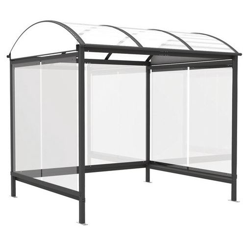 Abrigo para fumadores Combrailles – vidro – 2,6x2,25 m