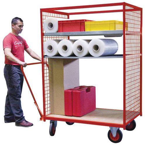 Carro alto gradeado – 2 lados – capacidade de 500 kg – FIMM Carro alto gradeado – 2 lados – capacidade de 500 kg – FIMM