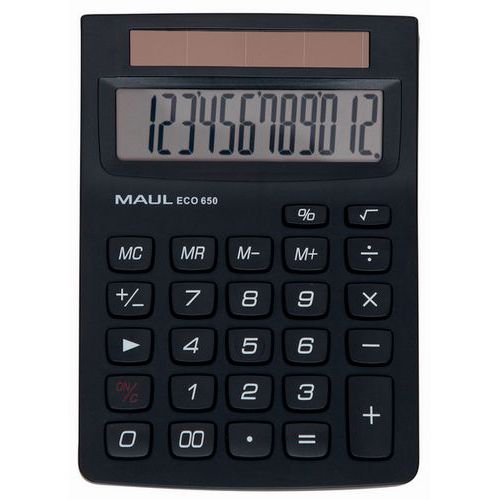 Calculadora de secretária ECO 650 – 12 teclas – Maul