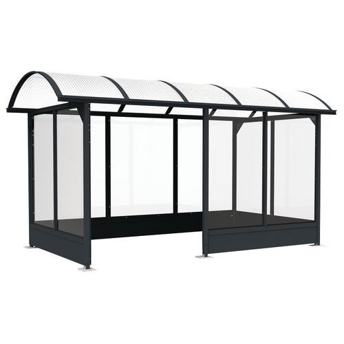 Abrigo para fumadores Standard – 4,5x2,82 m com abas