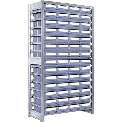 Estante com caixas-gavetas da série RK – profundidade: 424 mm