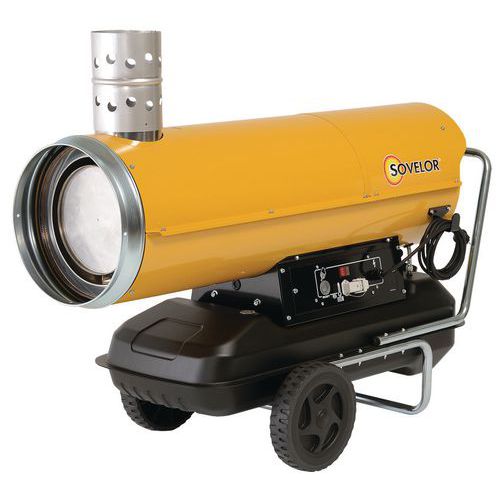 Aquecedor de ar pulsado portátil – Óleo combustível – Combustão indireta – Sovelor