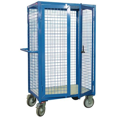 Carro alto gradeado – 3 lados com tampa e portas – capacidade de 500 kg – FIMM Carro alto gradeado – 3 lados com tampa e portas – capacidade de 500 kg – FIMM