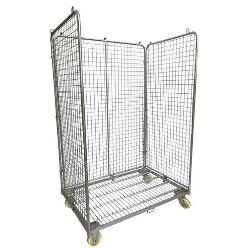 Contentor móvel Maxi com 3 lados – capacidade de 600 kg – Manutan Contentor móvel Maxi com 3 lados – capacidade de 600 kg – Manutan
