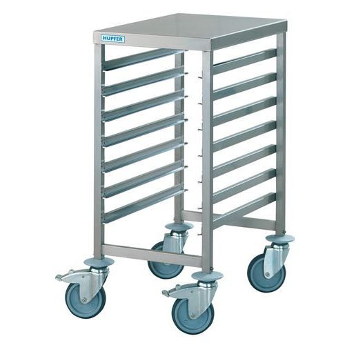 Carro em inox com calhas – capacidade de 150 kg