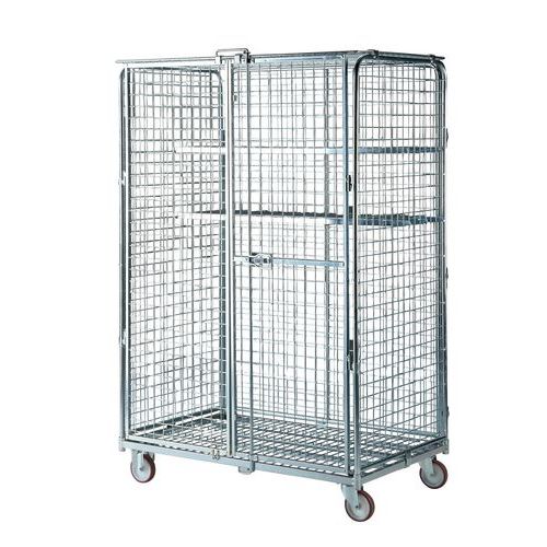 Contentor móvel de segurança – base em aço – capacidade de 720 kg
