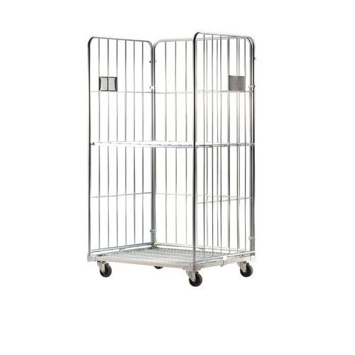Contentor móvel 10109 – base em aço zincado – capacidade de 400 kg