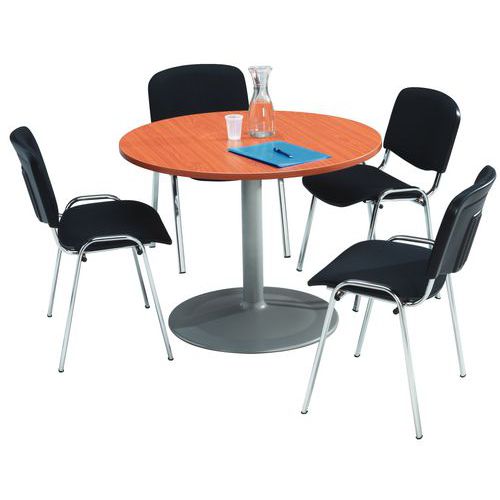 Conjunto de mesa de reuniões redonda