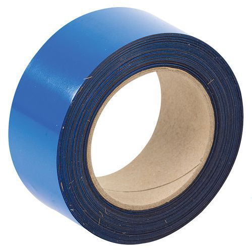 Fita magnética apagável para marcação – 10 m – Azul - Manutan Expert