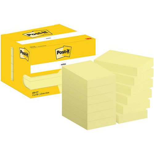 Notas Post-it® de 51x76mm 12 blocos amarelo – Post-it®