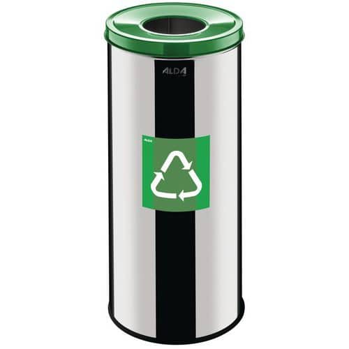 Caixote de lixo para reciclagem metálico Prestige EKO – 45 L