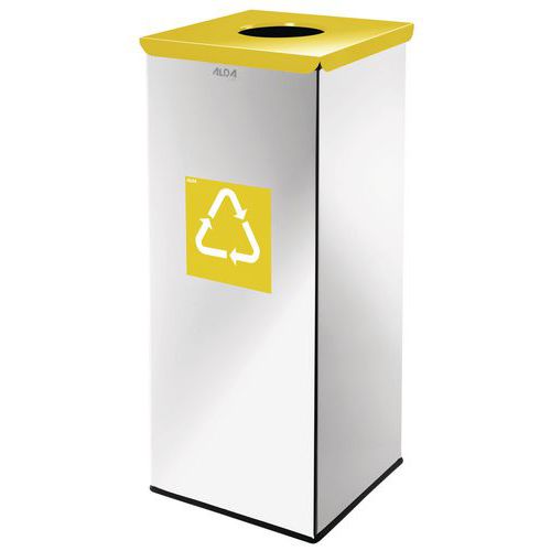 Caixote de lixo para reciclagem metálico Prestige – 60 L