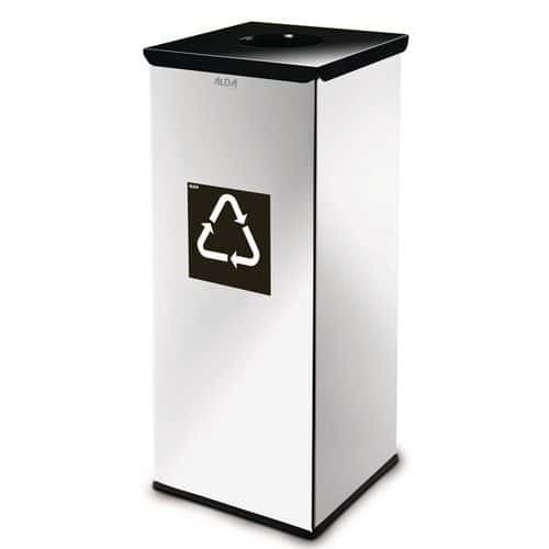 Caixote de lixo para reciclagem metálico Prestige – 60 L
