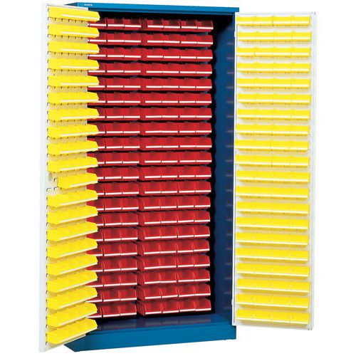 Armário com 320 caixas de bico - Alto - Com portas compostas Armário com 320 caixas de bico - Alto - Com portas compostas