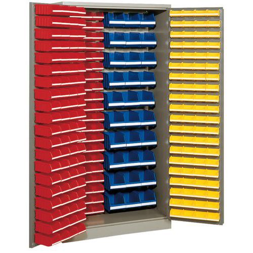 Armário com 273 caixas de bico - Alto - Com portas compostas