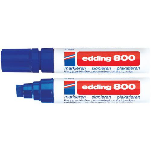 Marcador permanente Edding 800 – Ponta biselada