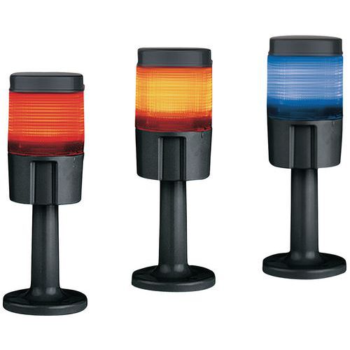 Coluna luminosa com LED multicolores – vermelho, laranja e azul