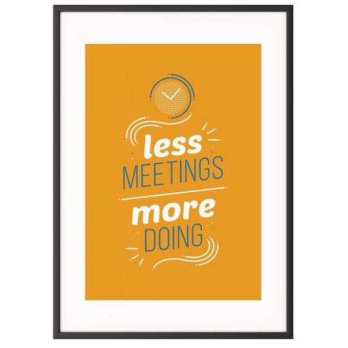 Quadro de Team Building A4 – Less Meeting – Paperflow