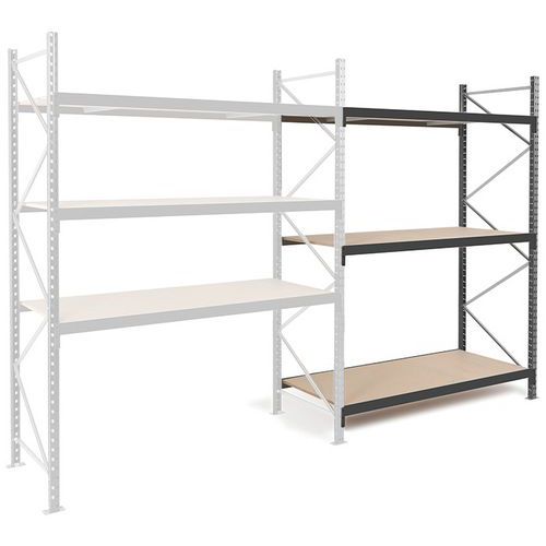 Estante média e pesada Rayvol – prateleiras em aglomerado - Manorga