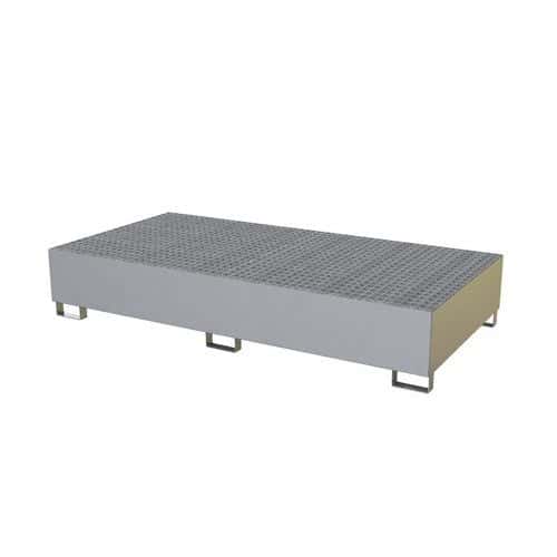 Caixa de retenção 2 GRV – inox – plataforma gradeada galvanizada – Sameto Technifil