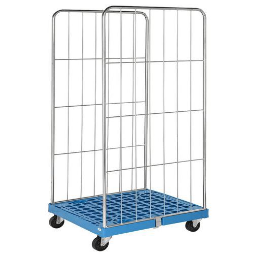 Contentor móvel – base de plástico – 2 taipais – capacidade de 400 kg Contentor móvel – base de plástico – 2 taipais – capacidade de 400 kg