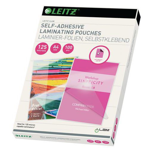 Bolsa de plastificação a quente – Formato A4 – Leitz