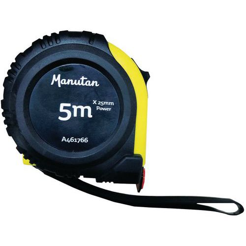 Fita métrica de 5 e 8 m x 25 mm e 3 m x 19 mm – ABS – Pega – Íman – Manutan Fita métrica de 5 e 8 m x 25 mm e 3 m x 19 mm – ABS – Pega – Íman – Manutan