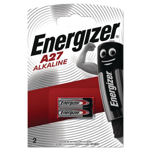Pilha alcalina miniatura A27 – conjunto de 2 – Energizer