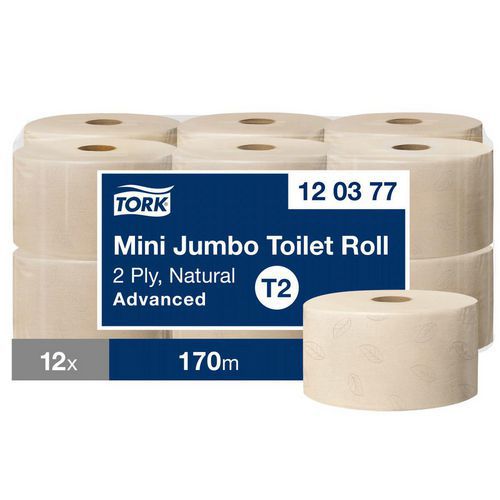 Papel higiénico – Mini Jumbo – Natural – T2 Advanced
