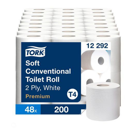 Papel higiénico de folha dupla T4 Premium – Tork