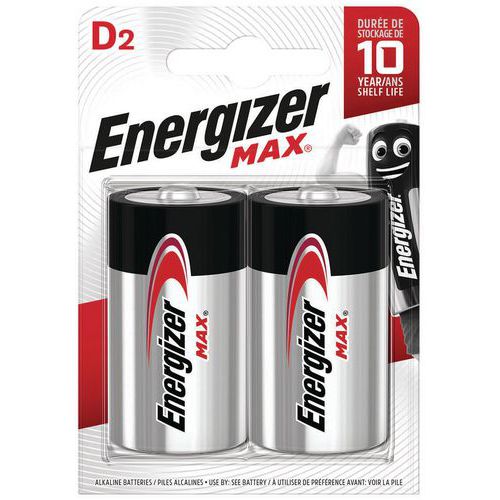 Pilha Max D – conjunto de 2 – Energizer