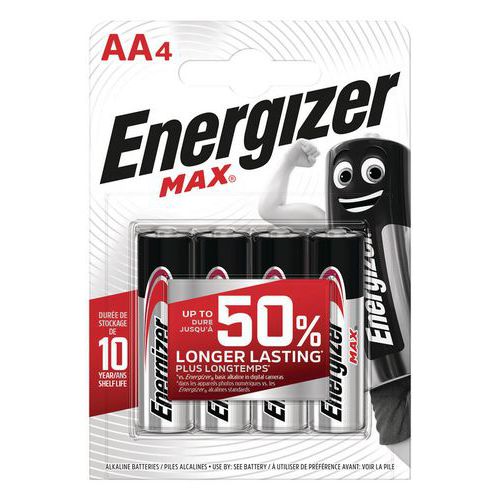 Pilha Max AA – conjunto de 4 – Energizer