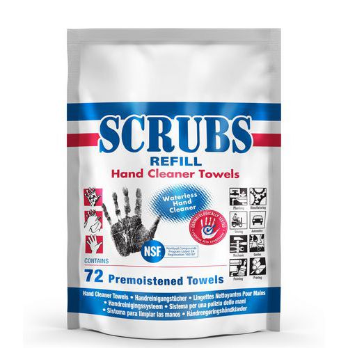 Recarga de 72 toalhetes de limpeza – Scrubs