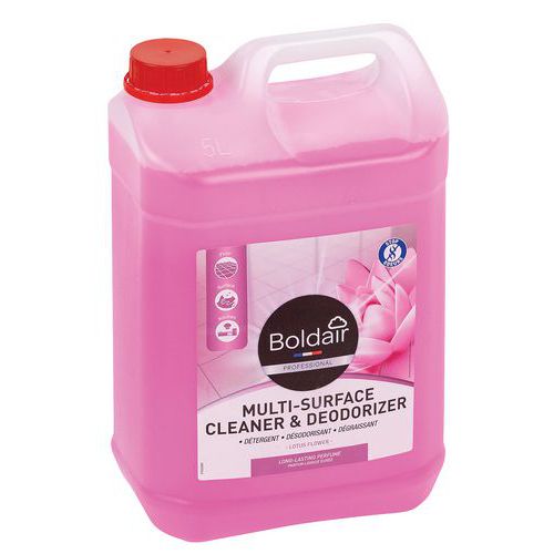 Produto de limpeza e desodorizante multissuperfícies – 5 L – Boldair