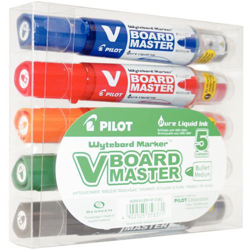 Marcador apagável e recarregável Pilot V Board Master