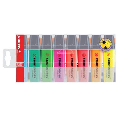 Marcador fluorescente Stabilo Boss